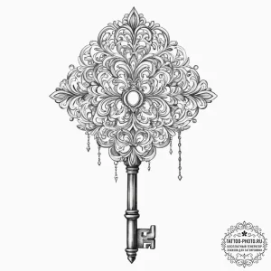 Tattoo sketch hands with a key, tattoo sketch... - эскиз тату (№1756245580_0, 26.08.2025 21:59) — tattoo-photo.ru