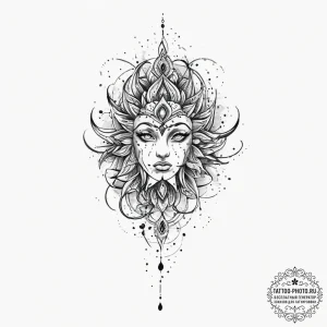 Tattoo sketch a symbolic idea, ink illustrati... - эскиз тату (№1756249783_0, 26.08.2025 23:09) — tattoo-photo.ru