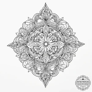 Tattoo sketch cosmic spring, tattoo sketch de... - эскиз тату (№1756257097_0, 27.08.2025 01:11) — tattoo-photo.ru