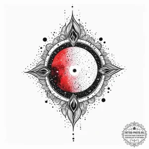 Tattoo sketch cosmic domain, tattoo line art,... - эскиз тату (№1756259854_0, 27.08.2025 01:57) — tattoo-photo.ru