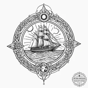 Tattoo sketch cosmic lore, concept art for ta... - эскиз тату (№1756262236_0, 27.08.2025 02:37) — tattoo-photo.ru