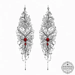 Tattoo sketch small earring tattoo, ink illus... - эскиз тату (№1756265253_0, 27.08.2025 03:27) — tattoo-photo.ru