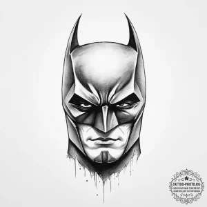 Tattoo sketch the dark knight batman, tattoo... - эскиз тату (№1756267074_0, 27.08.2025 03:57) — tattoo-photo.ru
