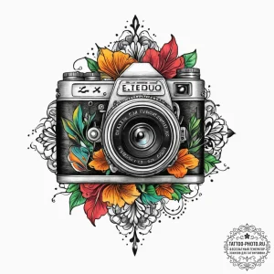 Tattoo sketch photographer vintage camera, ta... - эскиз тату (№1756270514_0, 27.08.2025 04:55) — tattoo-photo.ru