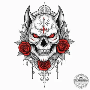 Tattoo sketch узор в виде оборотня, concept a... - эскиз тату (№1756271322_0, 27.08.2025 05:08) — tattoo-photo.ru
