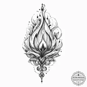 Tattoo sketch flame, concept art for tattoo,... - эскиз тату (№1756271937_0, 27.08.2025 05:18) — tattoo-photo.ru