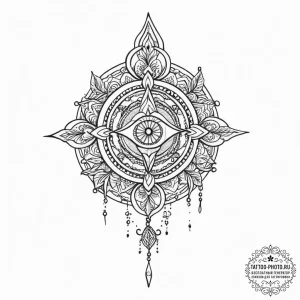 Tattoo sketch amulet - эскиз тату (№1756275472_0, 27.08.2025 06:17) — tattoo-photo.ru