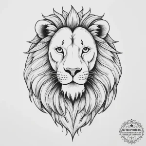 Tattoo sketch neo-traditional лев, artistic t... - эскиз тату (№1756279023_0, 27.08.2025 07:17) — tattoo-photo.ru