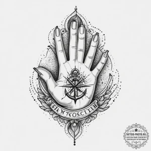 Tattoo sketch hands with a paper, tattoo draw... - эскиз тату (№1756279220_0, 27.08.2025 07:20) — tattoo-photo.ru