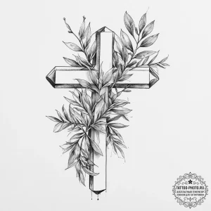 Tattoo sketch eucalyptus branch, ink illustra... - эскиз тату (№1756280796_0, 27.08.2025 07:46) — tattoo-photo.ru