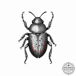 Tattoo sketch grain beetle, tattoo flash shee... - эскиз тату (№1756281587_0, 27.08.2025 07:59) — tattoo-photo.ru