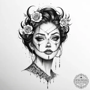 Tattoo sketch nightmare - эскиз тату (№1756281785_0, 27.08.2025 08:03) — tattoo-photo.ru