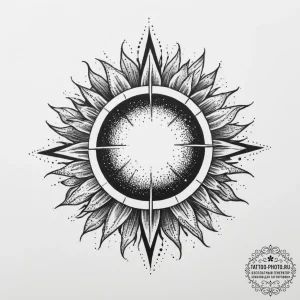 Tattoo sketch sun tattoo, tattoo sketch desig... - эскиз тату (№1756287312_0, 27.08.2025 09:35) — tattoo-photo.ru