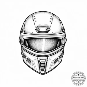 Tattoo sketch helmet, tattoo line art, vibran... - эскиз тату (№1756291264_0, 27.08.2025 10:41) — tattoo-photo.ru