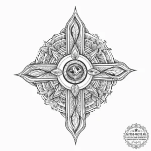 Tattoo sketch snake wrapped around a cross, a... - эскиз тату (№1756291660_0, 27.08.2025 10:47) — tattoo-photo.ru