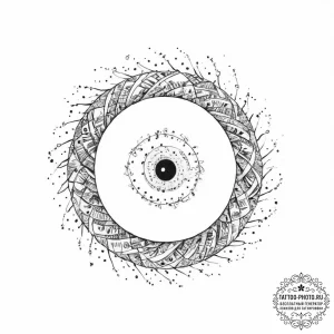 Tattoo sketch galaxy spiral - эскиз тату (№1756292450_0, 27.08.2025 11:00) — tattoo-photo.ru