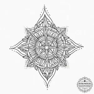 Symbols & patterns, tattoo sketch design, min... - эскиз тату (№1756292844_0, 27.08.2025 11:07) — tattoo-photo.ru
