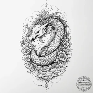 Tattoo sketch cosmic fable, tattoo drawing ou... - эскиз тату (№1756293638_0, 27.08.2025 11:20) — tattoo-photo.ru