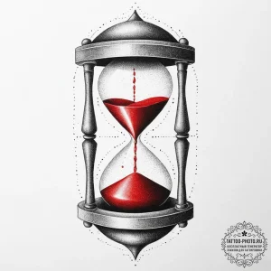 Tattoo sketch hourglass with sand, tattoo ske... - эскиз тату (№1756294833_0, 27.08.2025 11:40) — tattoo-photo.ru