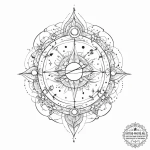 Tattoo sketch cosmic story - эскиз тату (№1756301659_0, 27.08.2025 13:34) — tattoo-photo.ru