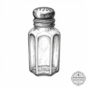 Tattoo sketch salt shaker - эскиз тату (№1756303024_0, 27.08.2025 13:57) — tattoo-photo.ru