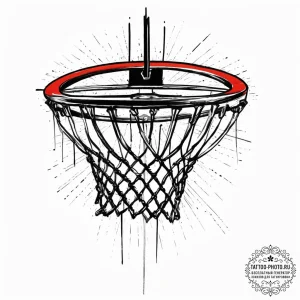 Tattoo sketch basketball with a backboard, co... - эскиз тату (№1756304006_0, 27.08.2025 14:13) — tattoo-photo.ru