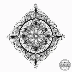 Patterns & ornaments, tattoo flash sheet desi... - эскиз тату (№1756304399_0, 27.08.2025 14:19) — tattoo-photo.ru