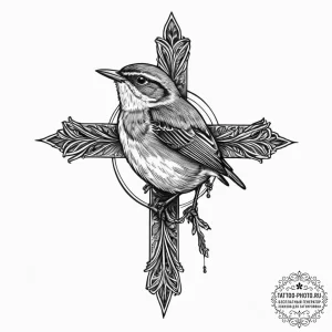 Tattoo sketch wren, tattoo sketch design, on... - эскиз тату (№1756305186_0, 27.08.2025 14:33) — tattoo-photo.ru
