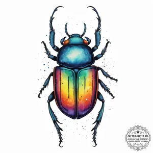 Tattoo sketch carrion beetle, concept art for... - эскиз тату (№1756305988_0, 27.08.2025 14:46) — tattoo-photo.ru