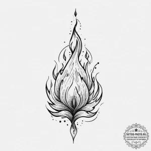 Tattoo sketch flame, artistic tattoo sketch,... - эскиз тату (№1756306591_0, 27.08.2025 14:56) — tattoo-photo.ru