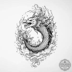 Tattoo sketch fire, artistic tattoo sketch, b... - эскиз тату (№1756308327_0, 27.08.2025 15:25) — tattoo-photo.ru