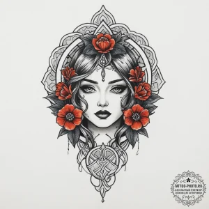 Tattoo sketch fake, tattoo flash sheet design... - эскиз тату (№1756313026_0, 27.08.2025 16:43) — tattoo-photo.ru