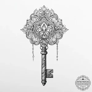 Tattoo sketch key - эскиз тату (№1756313223_0, 27.08.2025 16:47) — tattoo-photo.ru