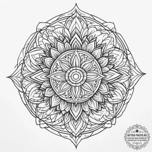 Tattoo sketch blessed creation, tattoo flash... - эскиз тату (№1756315869_0, 27.08.2025 17:31) — tattoo-photo.ru