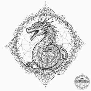 Tattoo sketch basilisk, artistic tattoo sketc... - эскиз тату (№1756325021_0, 27.08.2025 20:03) — tattoo-photo.ru