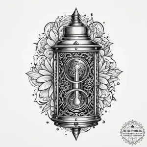 Tattoo sketch pepper grinder, tattoo flash sh... - эскиз тату (№1756334233_0, 27.08.2025 22:37) — tattoo-photo.ru