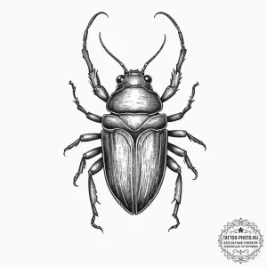 Tattoo sketch giant water bug, concept art fo... - эскиз тату (№1756340201_0, 28.08.2025 00:16) — tattoo-photo.ru
