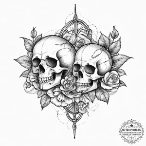Tattoo sketch knot, tattoo line art, sepia to... - эскиз тату (№1756344385_0, 28.08.2025 01:26) — tattoo-photo.ru