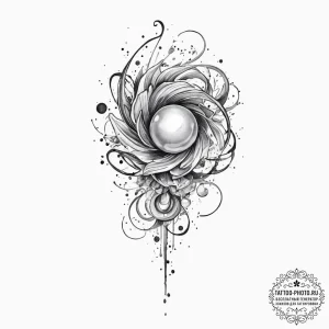 Tattoo sketch pearl, concept art for tattoo,... - эскиз тату (№1756345185_0, 28.08.2025 01:39) — tattoo-photo.ru