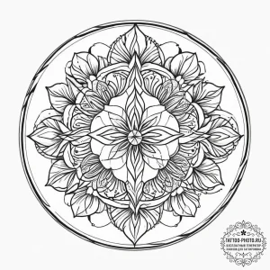 Tattoo sketch circle, artistic tattoo sketch,... - эскиз тату (№1756345587_0, 28.08.2025 01:46) — tattoo-photo.ru
