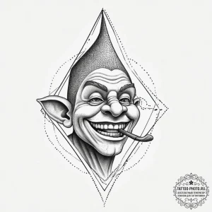Tattoo sketch troll with a club, tattoo sketc... - эскиз тату (№1756346983_0, 28.08.2025 02:09) — tattoo-photo.ru