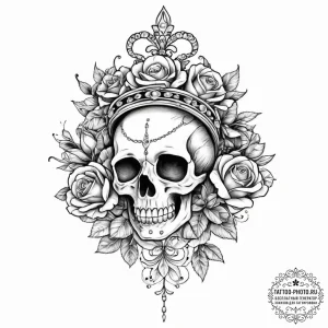 Tattoo sketch tiara tattoo, tattoo drawing ou... - эскиз тату (№1756352367_0, 28.08.2025 03:39) — tattoo-photo.ru