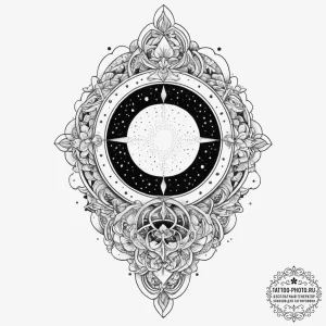 Tattoo sketch cosmic dimension, ink illustrat... - эскиз тату (№1756353762_0, 28.08.2025 04:02) — tattoo-photo.ru