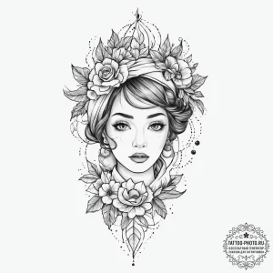 Tattoo sketch scarf with a quote, tattoo flas... - эскиз тату (№1756354750_0, 28.08.2025 04:19) — tattoo-photo.ru