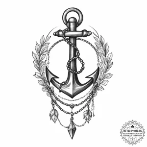 Tattoo sketch delicate chain tattoo, ink illu... - эскиз тату (№1756355547_0, 28.08.2025 04:32) — tattoo-photo.ru