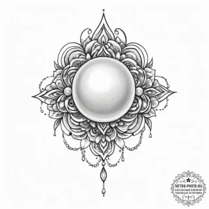 Tattoo sketch pearl tattoo - эскиз тату (№1756356145_0, 28.08.2025 04:42) — tattoo-photo.ru