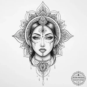 Tattoo sketch sacred soul - эскиз тату (№1756359133_0, 28.08.2025 05:32) — tattoo-photo.ru