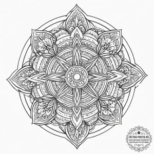 Tattoo sketch spiritual fount, tattoo drawing... - эскиз тату (№1756359730_0, 28.08.2025 05:42) — tattoo-photo.ru