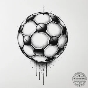 Tattoo sketch referee soccer ball, tattoo dra... - эскиз тату (№1756362722_0, 28.08.2025 06:32) — tattoo-photo.ru