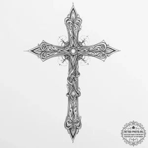 Tattoo sketch cosplay a character's weapon, i... - эскиз тату (№1756365302_0, 28.08.2025 07:15) — tattoo-photo.ru